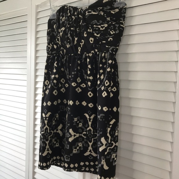 TWELFTH STREET By Cynthia Vincent Black Ikat Dress Size 2 - Picture 3 of 5